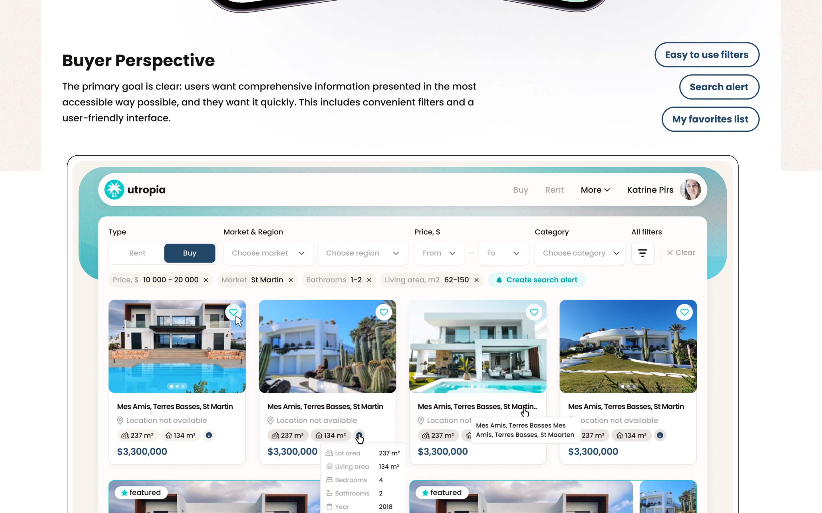 Utropia real estate platform