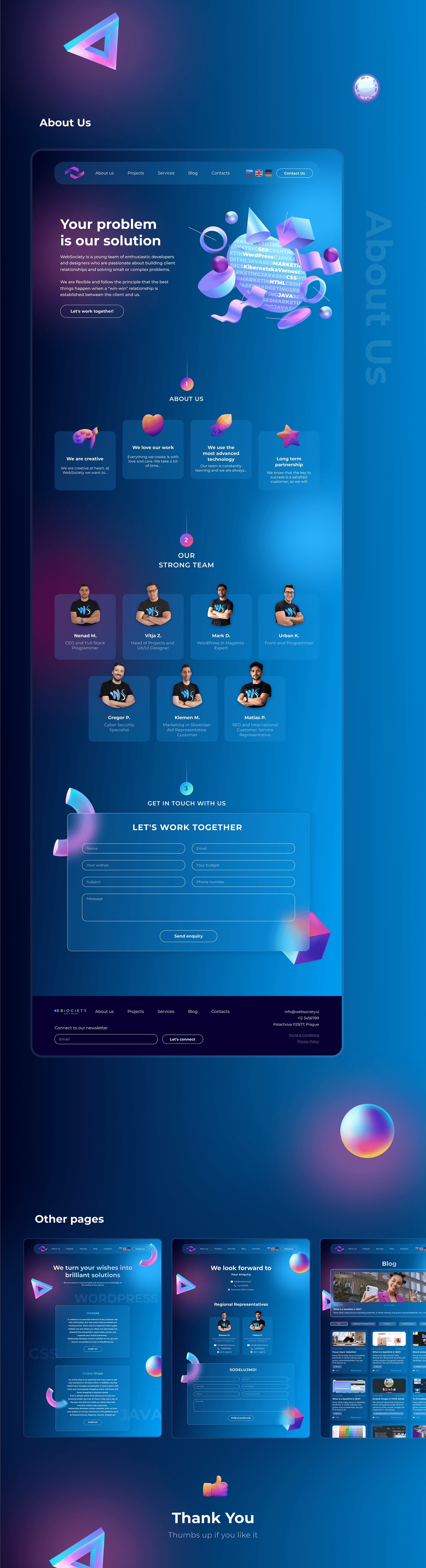 Websociety web studio website
